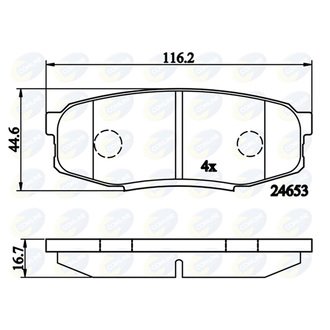 CBP02124 Comline CBP02124 Comline - Тормозные колодки до дисків