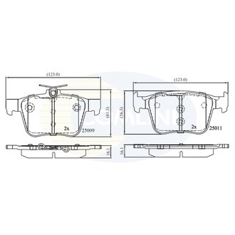 CBP02157 Comline CBP02157 Comline - Тормозные колодки до дисків