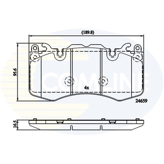 CBP02211 Comline CBP02211 Comline - Тормозные колодки до дисків