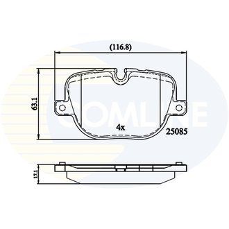 CBP02212 Comline CBP02212 Comline - Тормозные колодки до дисків