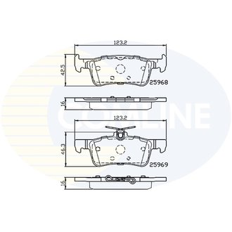 CBP02233 Comline CBP02233 Comline - Тормозные колодки до дисків