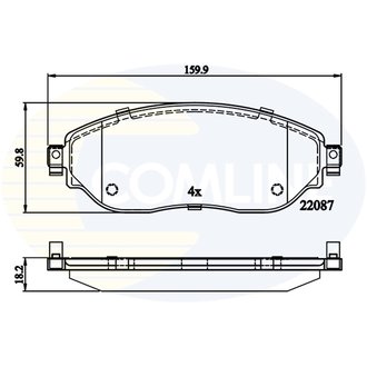 CBP02285 Comline CBP02285 Comline - Тормозные колодки до дисків