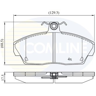 - Гальмівні колодки до дисків Comline CBP0232