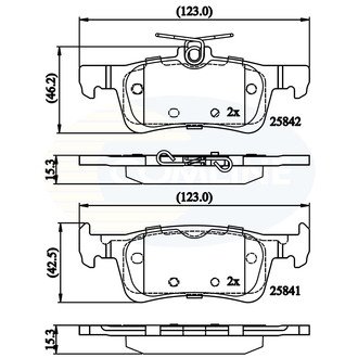 CBP02335 Comline CBP02335 Comline - Тормозные колодки до дисків