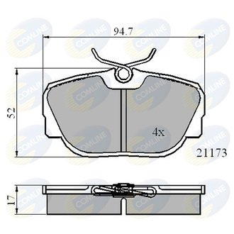 CBP0361 Comline CBP0361 Comline - Тормозные колодки до дисків