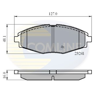 - Гальмівні колодки до дисків Comline CBP0486