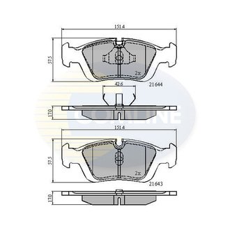- Гальмівні колодки до дисків Comline CBP0513