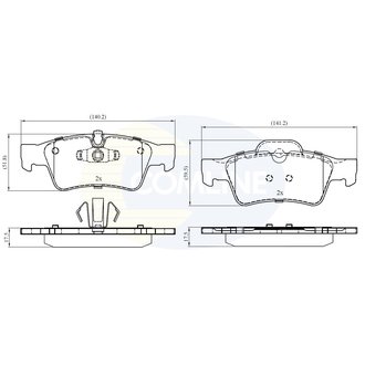 CBP06059 Comline CBP06059 Comline - Тормозные колодки до дисків