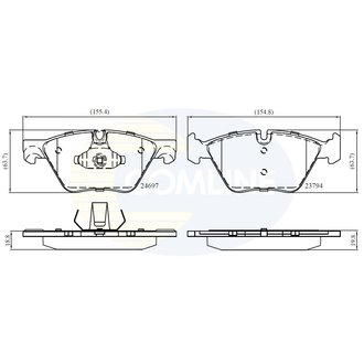 - Гальмівні колодки до дисків Comline CBP06075