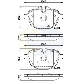 CBP06092 Comline CBP06092 Comline - Тормозные колодки до дисків