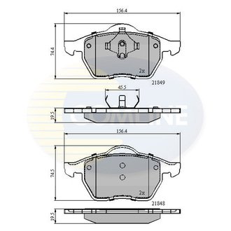 CBP0715 Comline CBP0715 Comline - Тормозные колодки до дисків