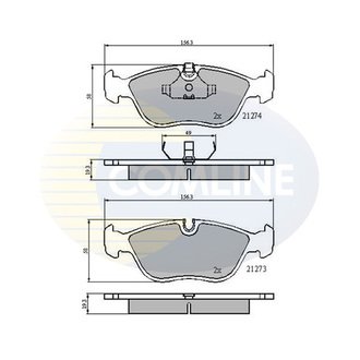 CBP0719 Comline CBP0719 Comline - Тормозные колодки до дисків