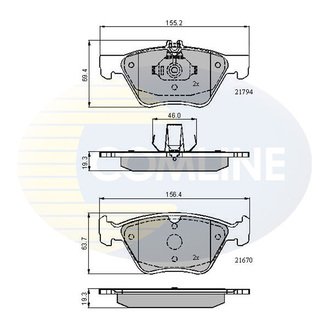 CBP0913 Comline CBP0913 Comline - Тормозные колодки до дисків