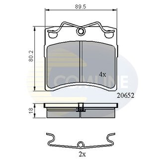 CBP0925 Comline CBP0925 Comline - Тормозные колодки до дисків