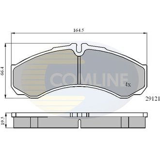 CBP0931 Comline CBP0931 Comline - Тормозные колодки до дисків