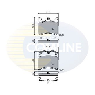 CBP0953 Comline CBP0953 Comline - Тормозные колодки до дисків