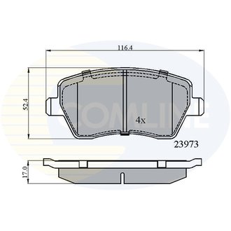 CBP0984 Comline CBP0984 Comline - Тормозные колодки до дисків