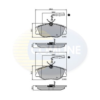 - Гальмівні колодки до дисків Comline CBP11001