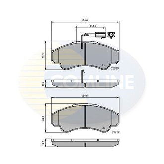 CBP11041 Comline CBP11041 Comline - Тормозные колодки до дисків