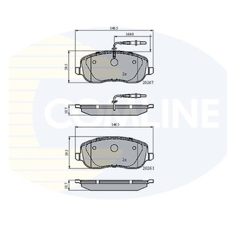 CBP11158 Comline CBP11158 Comline - Тормозные колодки до дисків