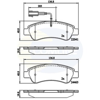 CBP11604 Comline CBP11604 Comline - Тормозные колодки до дисків