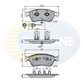 CBP11740 Comline CBP11740 Comline - Тормозные колодки до дисків