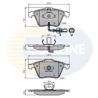 CBP11753 Comline CBP11753 Comline - Тормозные колодки до дисків