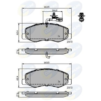 CBP12108 Comline CBP12108 Comline - Тормозные колодки до дисків