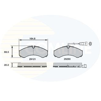 CBP16031 Comline CBP16031 Comline - Тормозные колодки до дисків