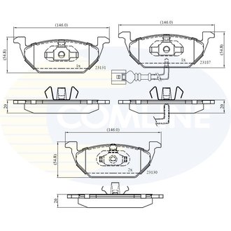 CBP1851 Comline CBP1851 Comline - Тормозные колодки до дисків