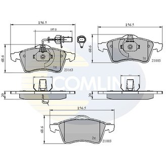 CBP1852 Comline CBP1852 Comline - Тормозные колодки до дисків