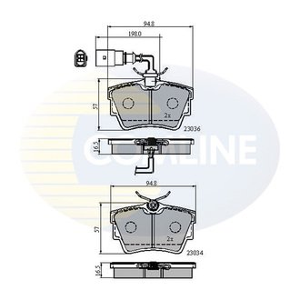 CBP1874 Comline CBP1874 Comline - Тормозные колодки до дисків