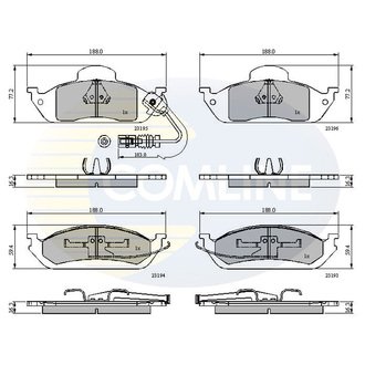 CBP1911 Comline CBP1911 Comline - Тормозные колодки до дисків