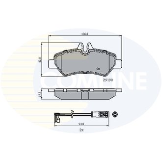 CBP21556 Comline CBP21556 Comline - Тормозные колодки до дисків