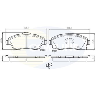 CBP31112 Comline CBP31112 Comline - Тормозные колодки до дисків