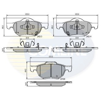 CBP31195 Comline CBP31195 Comline - Тормозные колодки до дисків