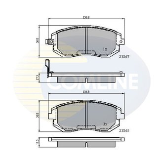 CBP31208 Comline CBP31208 Comline - Тормозные колодки до дисків