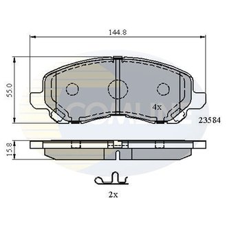 CBP31256 Comline CBP31256 Comline - Тормозные колодки до дисків