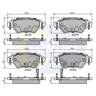 CBP31504 Comline CBP31504 Comline - Тормозные колодки до дисків