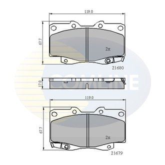 CBP31574 Comline CBP31574 Comline - Тормозные колодки до дисків