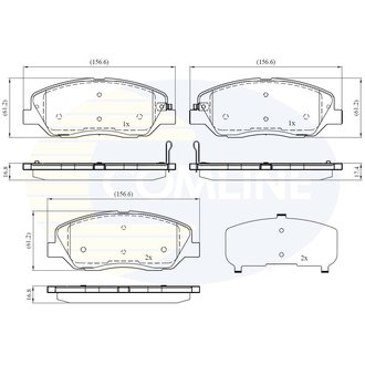 CBP31676 Comline CBP31676 Comline - Тормозные колодки до дисків