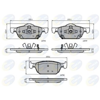 CBP32018 Comline CBP32018 Comline - Тормозные колодки до дисків