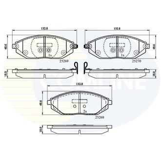 CBP32150 Comline CBP32150 Comline - Тормозные колодки до дисків