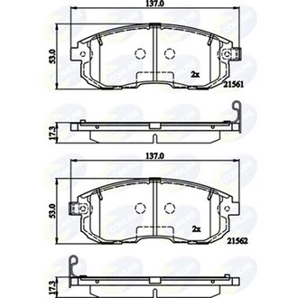 - Гальмівні колодки до дисків Comline CBP32202