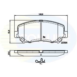 CBP32252 Comline CBP32252 Comline - Тормозные колодки до дисків