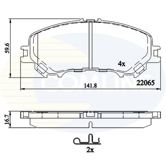 CBP32304 Comline CBP32304 Comline - Тормозные колодки до дисків