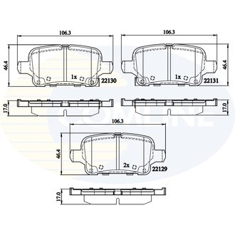 CBP32307 Comline CBP32307 Comline - Тормозные колодки до дисків