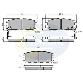 CBP3461 Comline CBP3461 Comline - Тормозные колодки до дисків