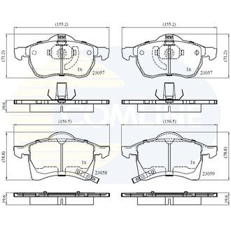 CBP3583 Comline CBP3583 Comline - Тормозные колодки до дисків