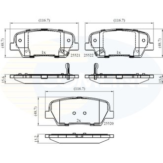 CBP36009 Comline CBP36009 Comline - Тормозные колодки до дисків